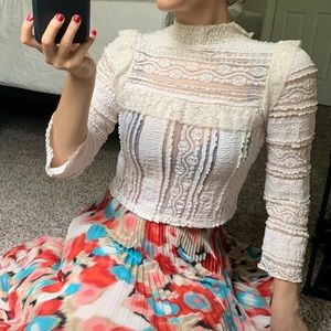 Zara Lace Crop Top
